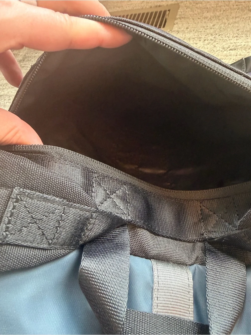 Timbuk2 Navy Patterned Roll-Top Backpack
